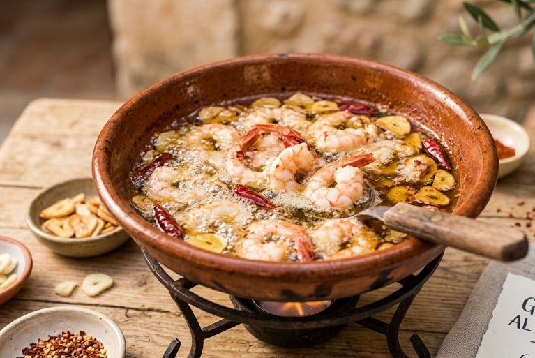 Gambas al Ajillo: la esencia del Mediterráneo